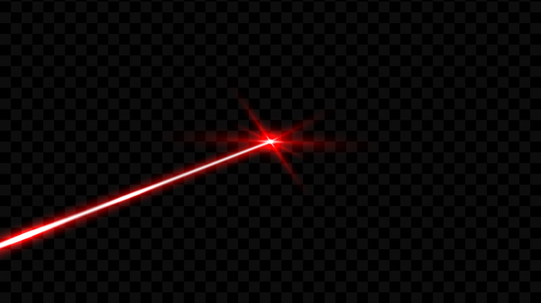 red laser beam