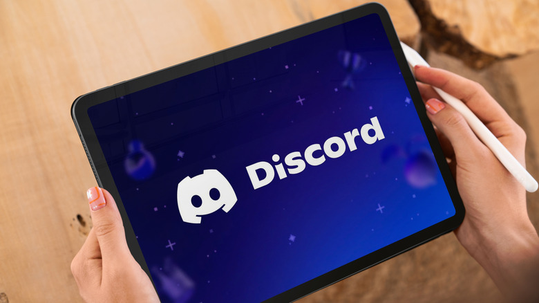 Discord splash screen on an iPad