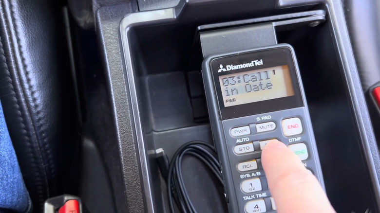 Old car phone using Bluetooth technology