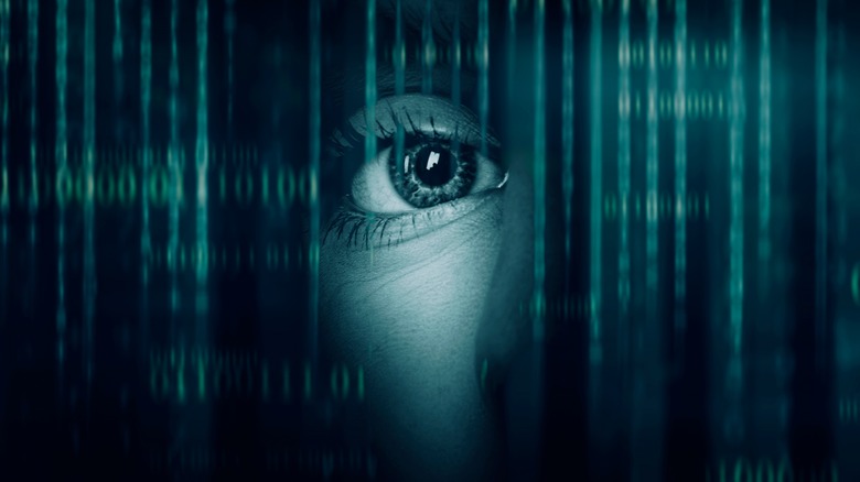 eye looking through code