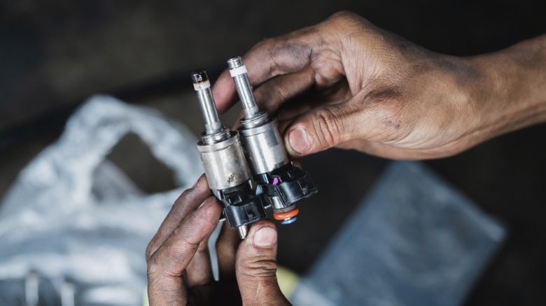 old and new fuel injectors