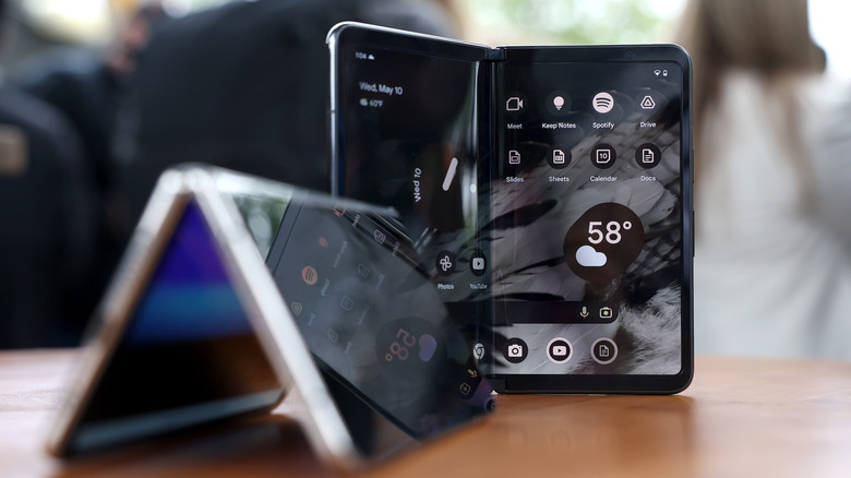 Google Pixel Folds on display