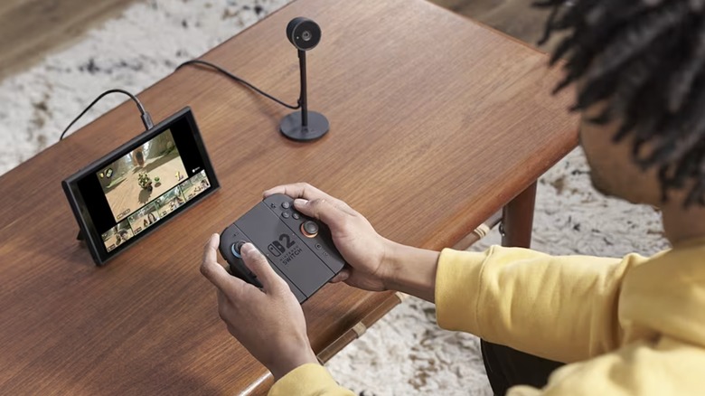 Person using the Nintendo Switch 2
