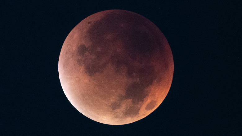 The total lunar eclipse is seen on September 08, 2025 in Tokyo, Japan