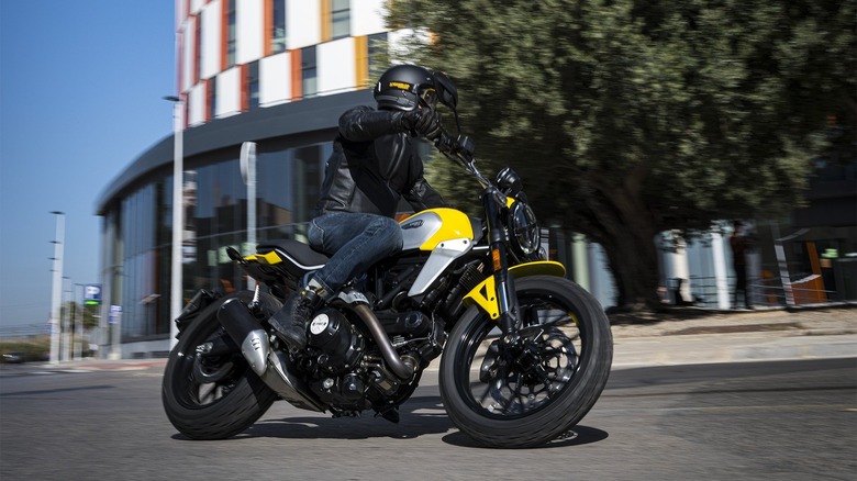 Rider on 2024 Ducati Scrambler Icon