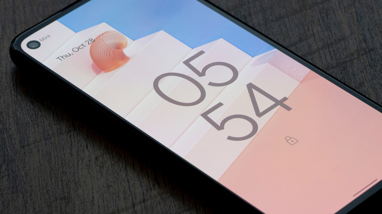 Google phone on table