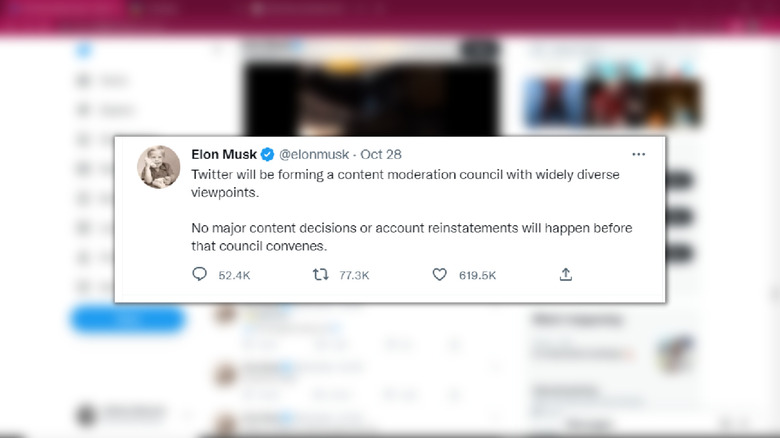 Elon Musk's tweet