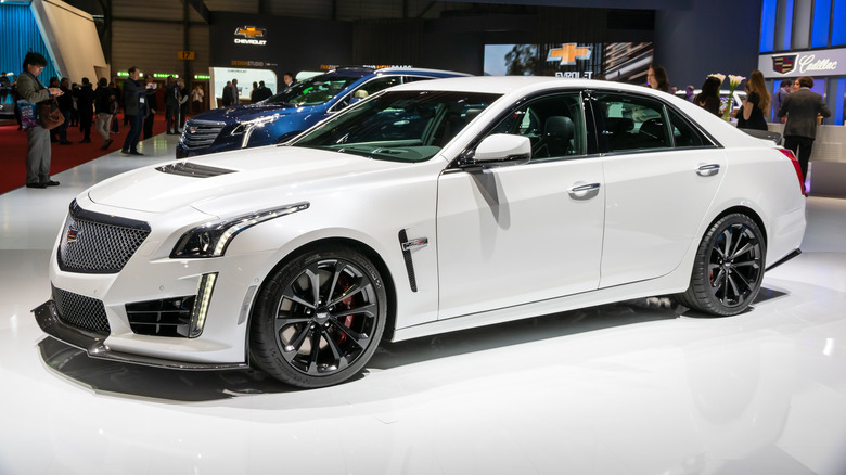 Cadillac CT6 plug-in hybrid car at the 87th Geneva International Motor Show