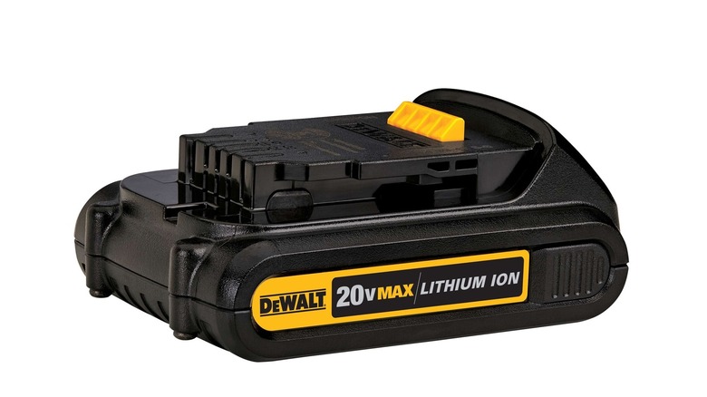 DeWalt 20V MAX 1.5Ah Compact Battery on white background