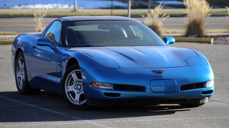 Blue C5 Corvette