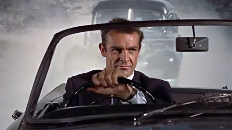 James Bond driving