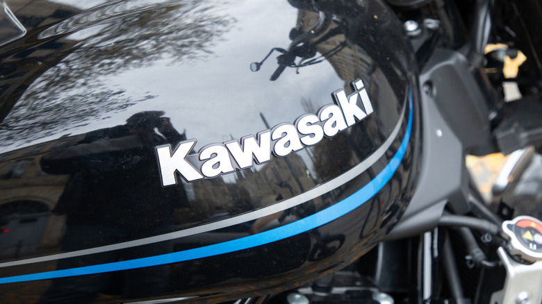 Kawasaki motorcycle gas tank