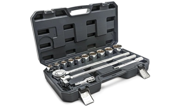 Crescent socket set in black case.