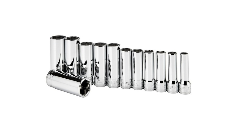 Icon sockets with chrome finish.