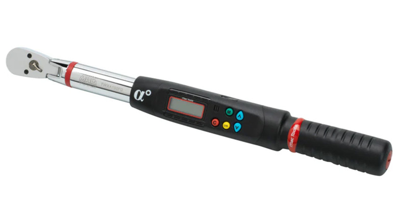 A Mac Tools torque wrench with digital display
