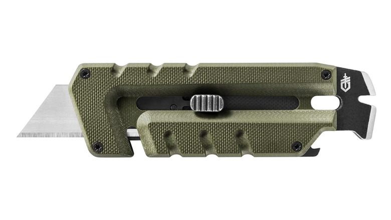 Gerber Gear Prybrid Utility Knife with Pry Bar in Green Color
