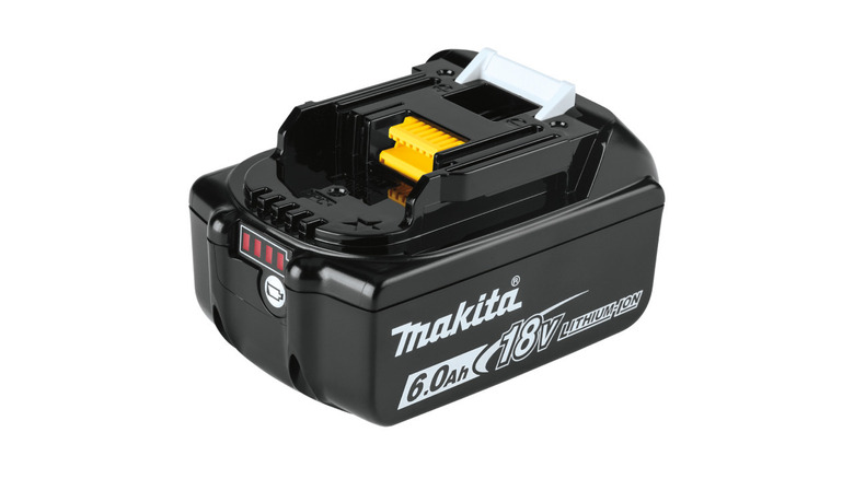The Makita LXT 18V 6.0Ah battery.