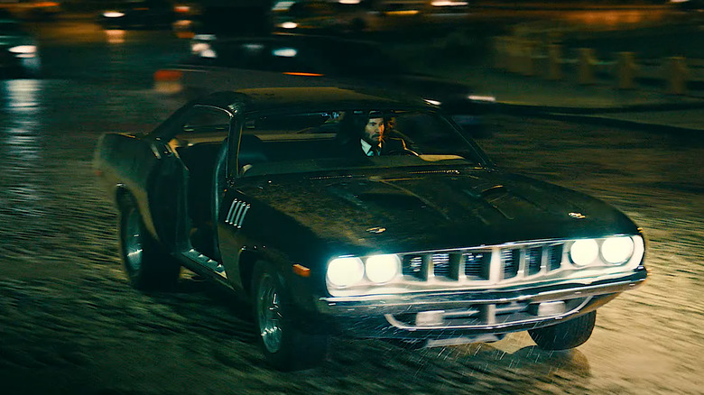 John Wick driving car