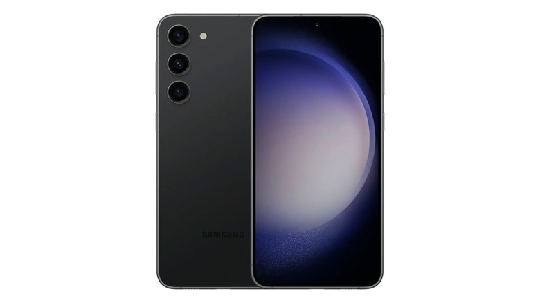 Samsung Galaxy S23+ smartphone on display