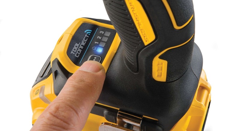 DeWalt Tool Connect logo on power drill