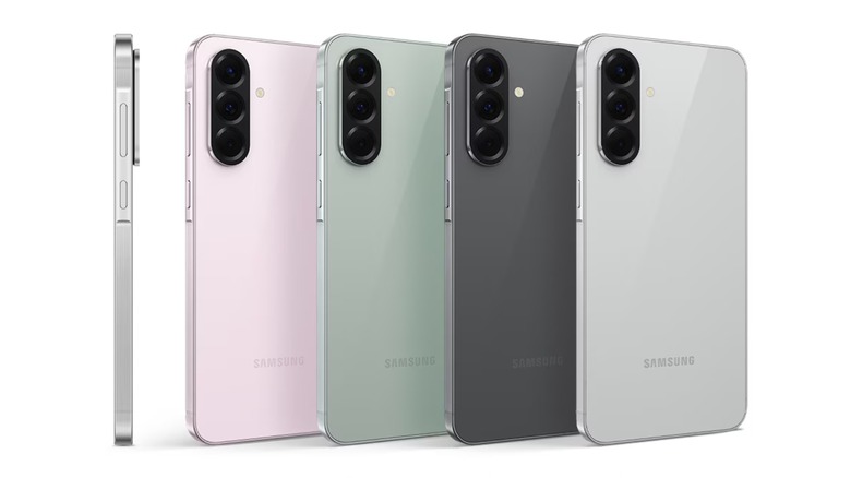 Samsung Galaxy A56 smartphones in all available colors