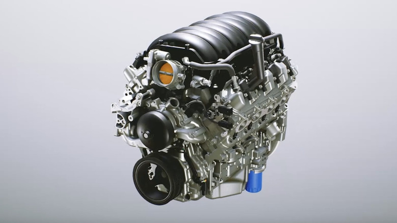 GM L87 engine on display
