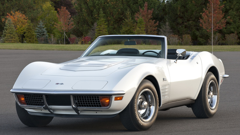 1972 Chevrolet Corvette convertible parked