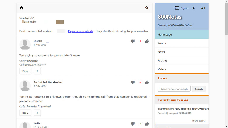 800notes phone number search
