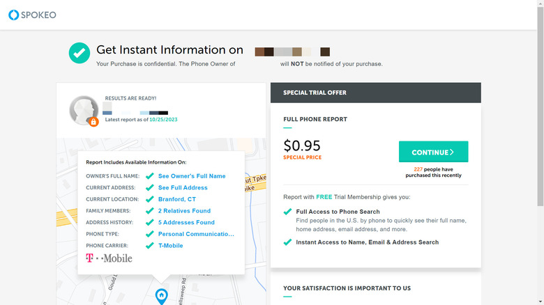 Spokeo phone number search