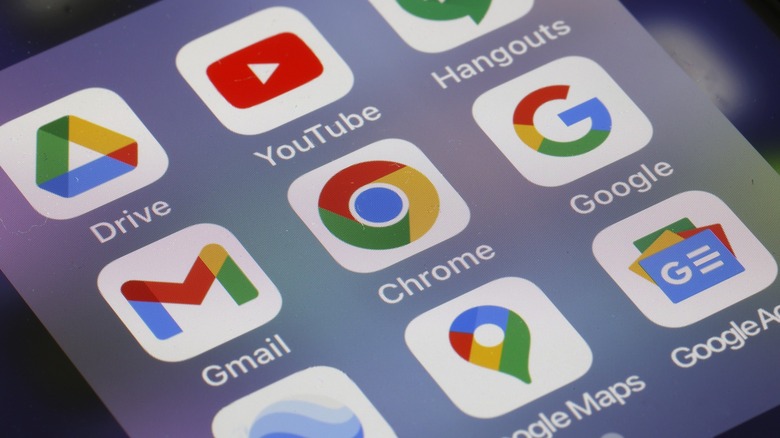 Chrome icon on Android phone
