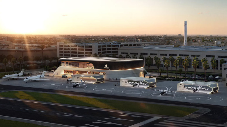 Rendering of development at Hawthorne Airport