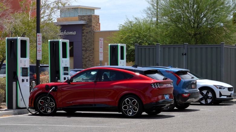Ford Mustang Mach-E GT at charging station