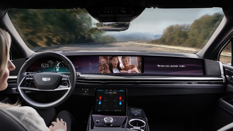 New GM dashboard in a Cadillac Escalade IQL