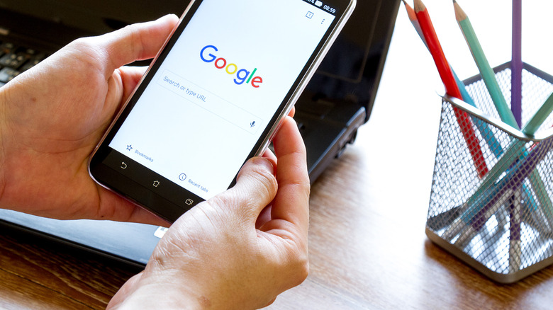 using Google search in phone