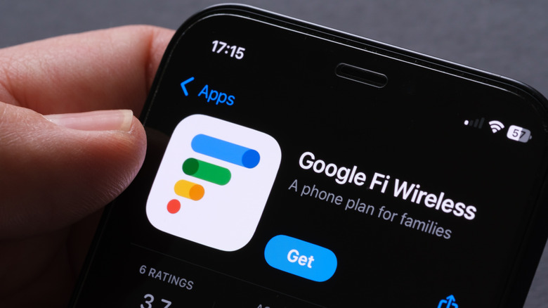 Google Fi Wireless App Store listing on iPhone highlights wireless carrier and mobile network features