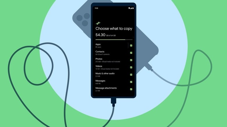 Switch to Android graphic.