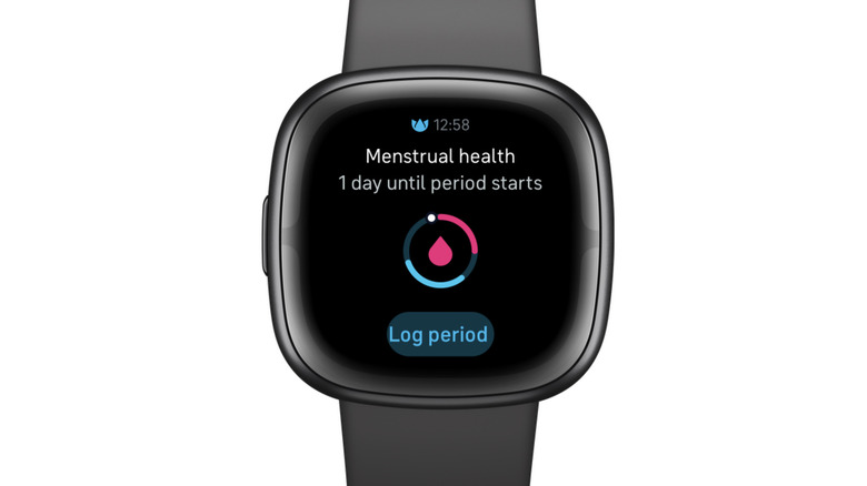 Period tracking on Fitbit smartwatch