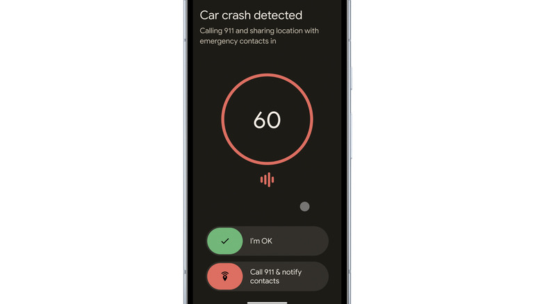 Emergency alert on Pixel phones