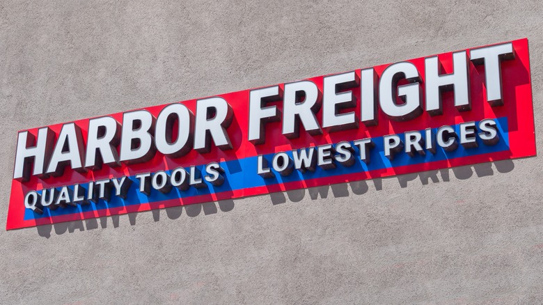 The outside of a Harbor Freight tools store