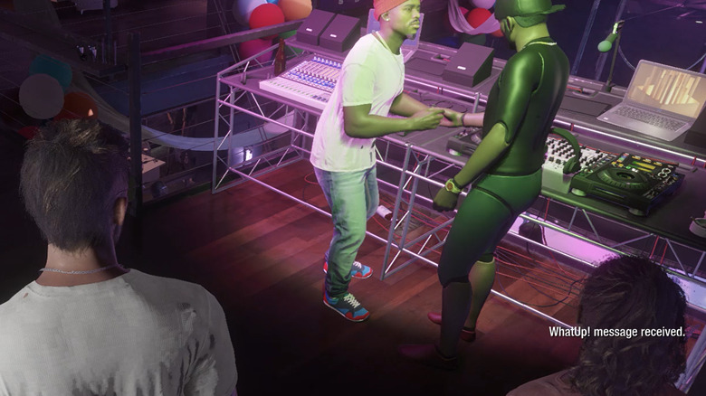 WhatUp message received game screenshot