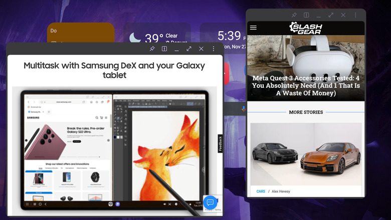 DeX on Galaxy Tab S9 Ultra