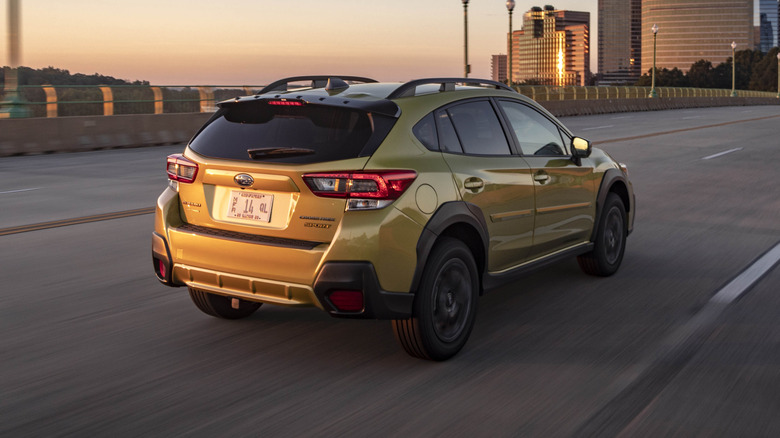 2021 Subaru Crosstrek at sunset