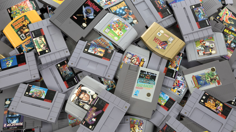 Super Nintendo cartridges