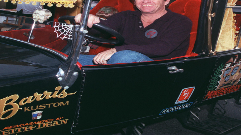 Actor Butch Patrick in a replica of the Munster Koach