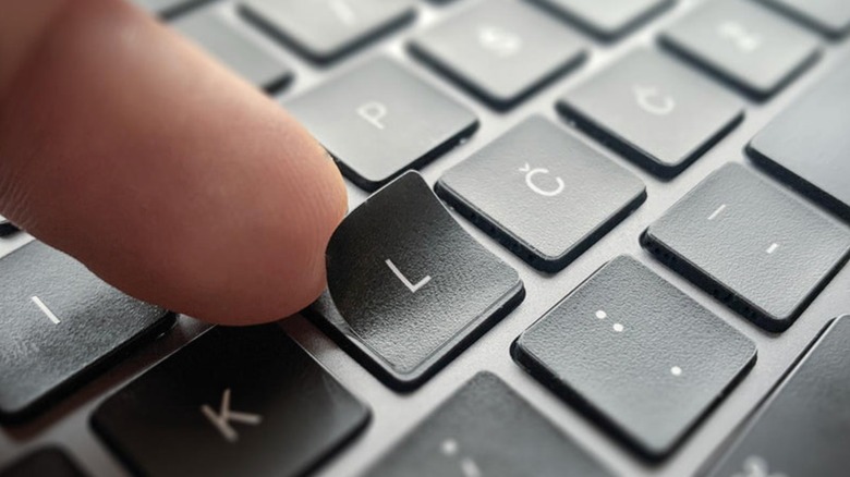 Key sticker for MacBooks.