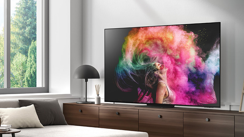 Samsung OLED TV in living room