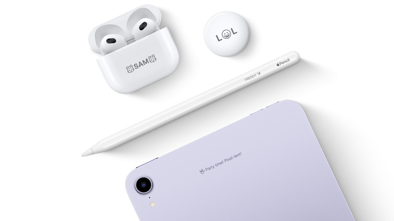 Apple items with engraving