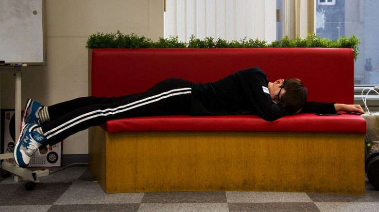 Gamer sleeping