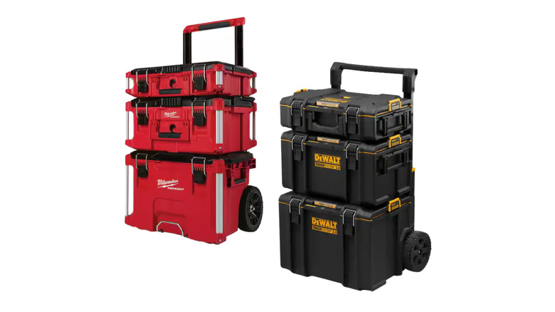 Milwaukee and DeWalt Storage systems