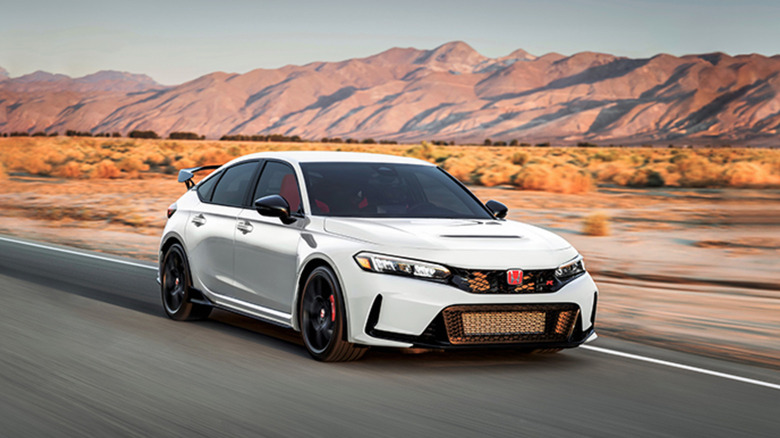 Honda Civic Type R driving front end